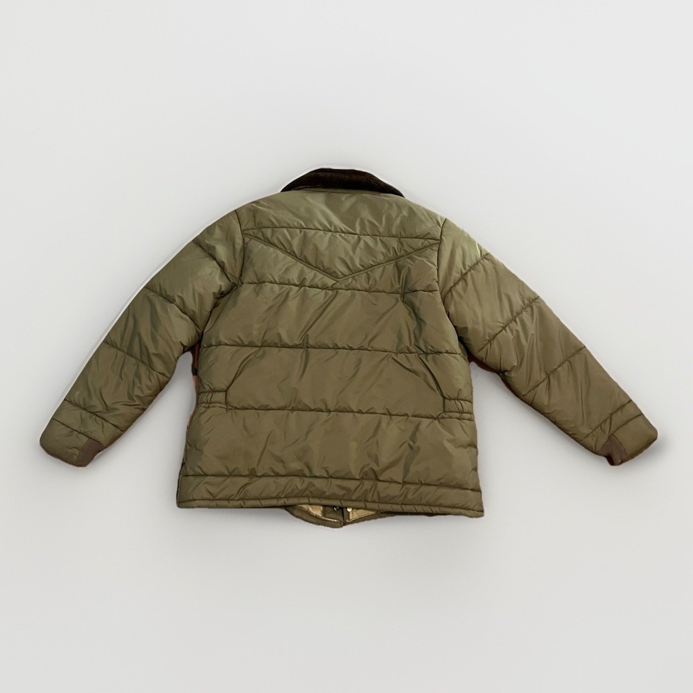 Vtg Walls Blizzard Pruf Insulated Puffer Jacket Beige Mens XLT Faux Fur - Picture 3 of 11